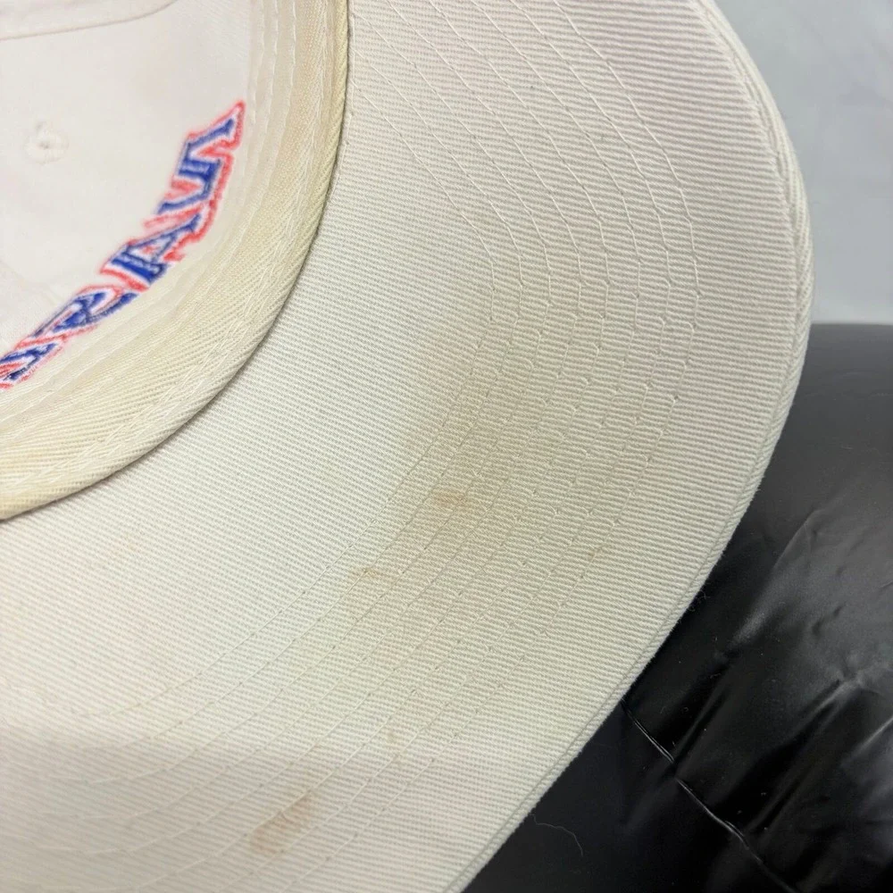 NASCAR Hat Racing Vintage Unisex OSFM Cream Embroidered Strapback Cap